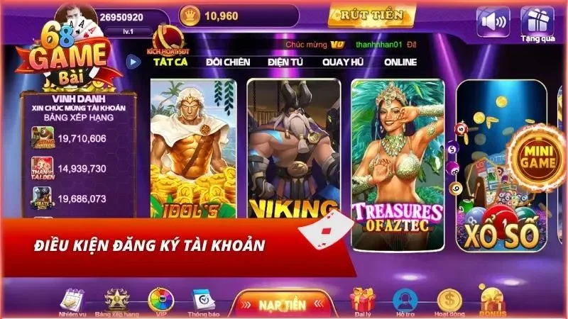 Thông số, lưu ý nhỏ trước khi đăng ký tài khoản tại đây