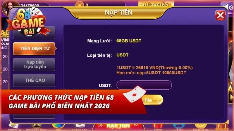 Bảng so sánh chi tiết hạn mức giao dịch và tốc độ xử lý của từng hình thức nạp tiền