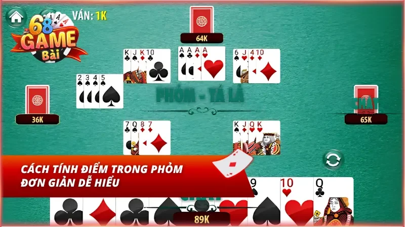 Cách tính điểm trong Phỏm cực đơn giản