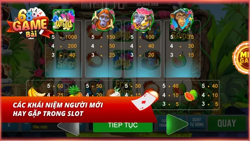 Một số thuật ngữ phổ biến trong slot game online
